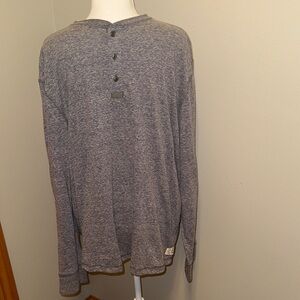 Men’s Colours Alexander Julian Henley Heathered Blue Large